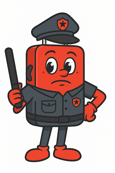 Mascotte de sécurité Kiss and Store - casiers surveillés 24/7 à Cracovie